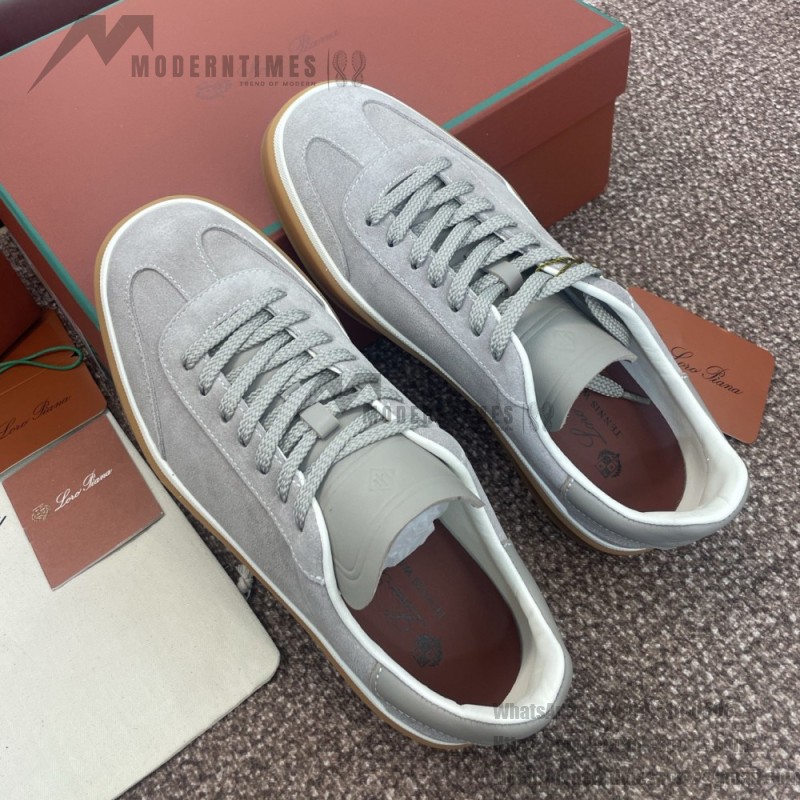 Loro Piana テニス ウォーク スニーカー FAO8505-md84 深灰 メンズ用ラグジュアリースニーカー