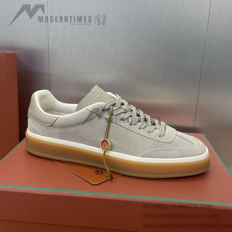 Loro Piana テニス ウォーク スニーカー FAO8505-md84 深灰 メンズ用ラグジュアリースニーカー