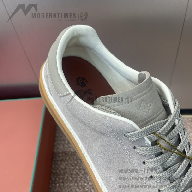 Loro Piana テニス ウォーク スニーカー FAO8505-md84 深灰 メンズ用ラグジュアリースニーカー