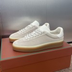 Loro Piana テニス ウォーク スニーカー FAO1548-1000 白レザー 女性用ラグジュアリースニーカー