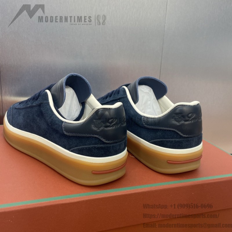 Loro Piana テニス ウォーク スニーカー FAO3340-W13K サージブルー 女性用ローファーシューズ Loro Piana テニス ウォーク スニーカー FAO3340-W13K サージブルー 女性用ローファーシューズ