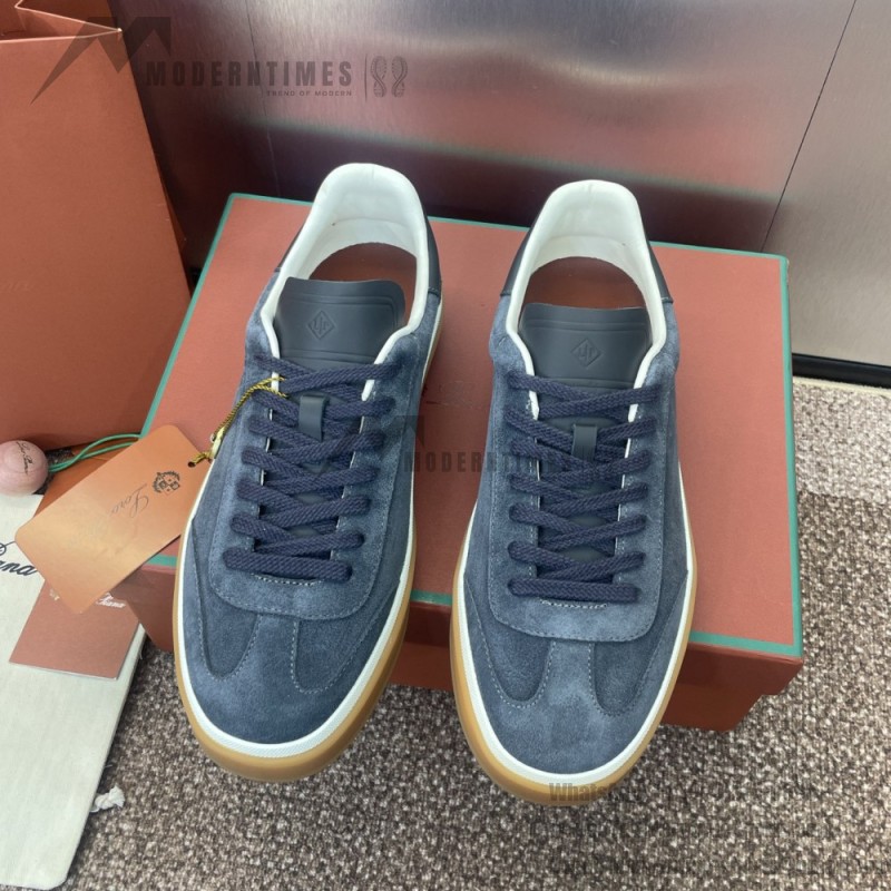 Loro Piana テニス ウォーク スニーカー FAO8505-md84 深灰 メンズ用ラグジュアリースニーカー