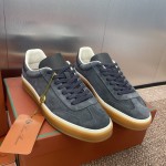 Loro Piana テニス ウォーク スニーカー FAO8505-md84 深灰 メンズ用ラグジュアリースニーカー