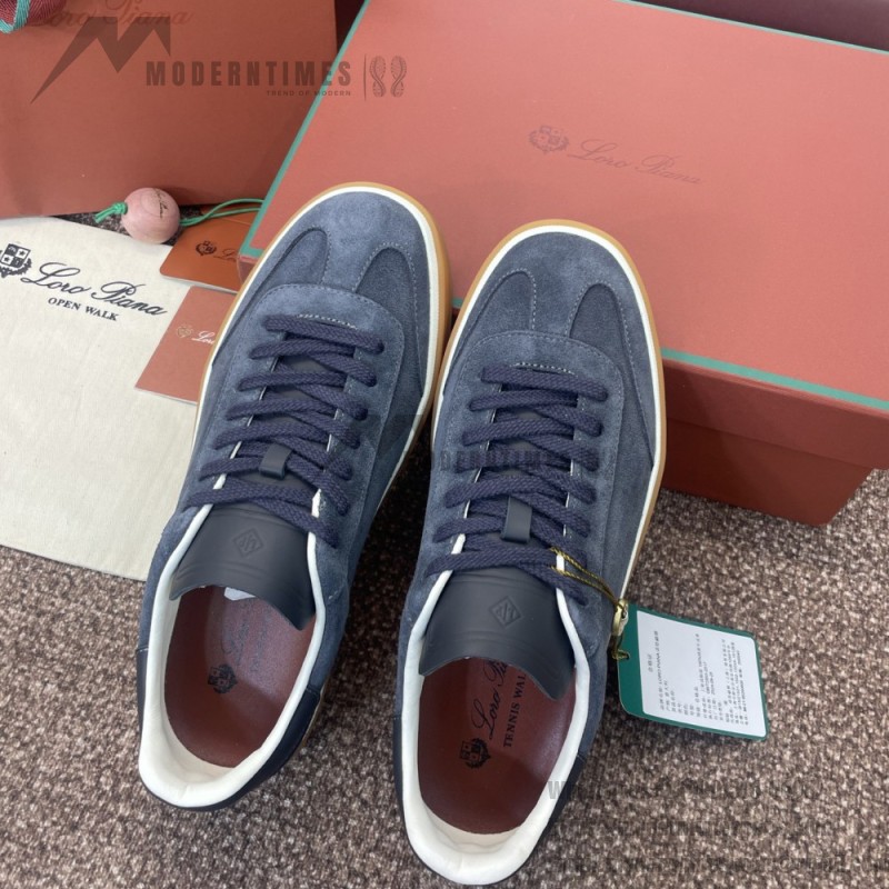 Loro Piana テニス ウォーク スニーカー FAO8505-md84 深灰 メンズ用ラグジュアリースニーカー
