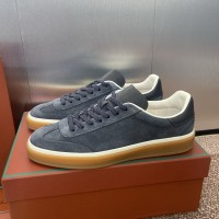 Loro Piana テニス ウォーク スニーカー FAO8505-md84 | 深灰色の高級快適な靴