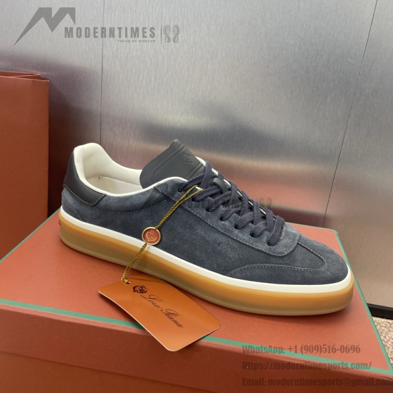 Loro Piana テニス ウォーク スニーカー FAO8505-md84 深灰 メンズ用ラグジュアリースニーカー