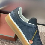 Loro Piana テニス ウォーク スニーカー FAO8505-md84 深灰 メンズ用ラグジュアリースニーカー