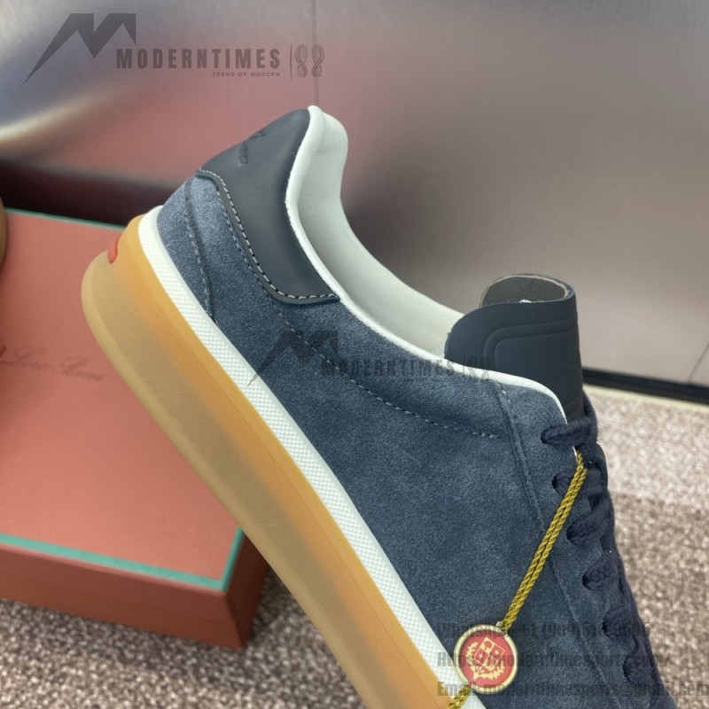 Loro Piana テニス ウォーク スニーカー FAO8505-md84 深灰 メンズ用ラグジュアリースニーカー