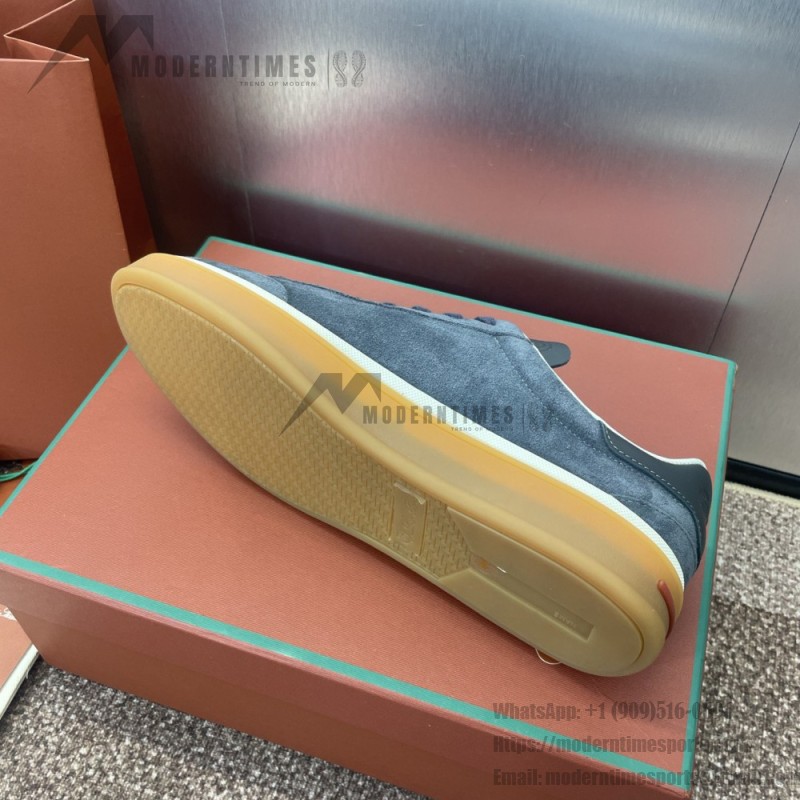 Loro Piana テニス ウォーク スニーカー FAO8505-md84 深灰 メンズ用ラグジュアリースニーカー