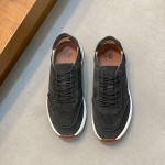 ロロ・ピアーナ ウィークエンドウォーク スニーカー FAM1720 メンズ ダークグレー スウェード カジュアルシューズ 白い靴底
