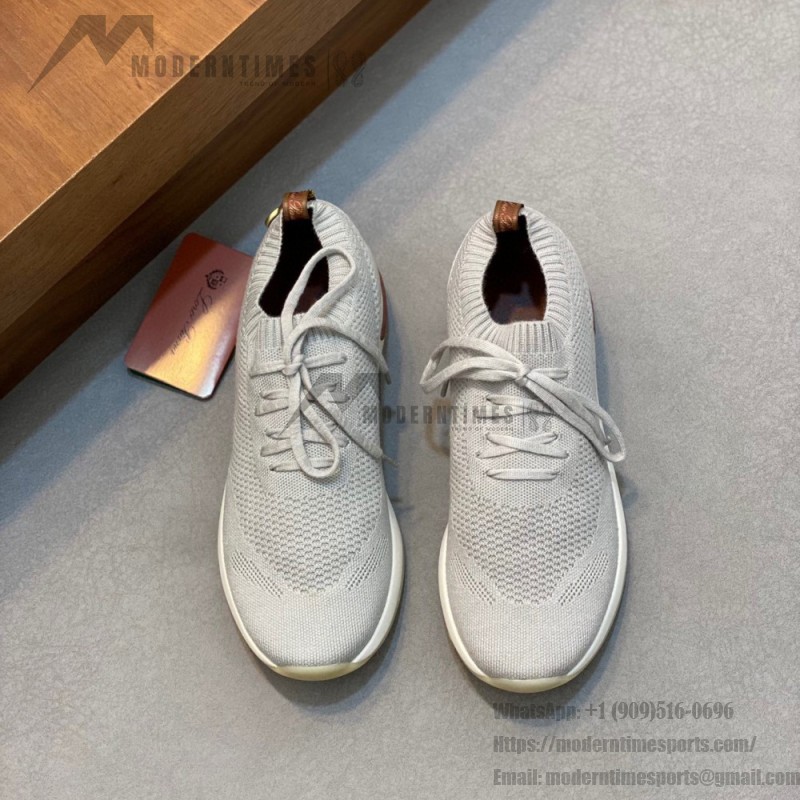 Loro Piana Men's Loro 360 LP Flexy Walk Sneaker FAN9467-106O – Pure Dunes Melange Loro Piana Loro 360 LP Flexy Walk Sneaker FAN9467-106O in Pure Dunes Melange for Men