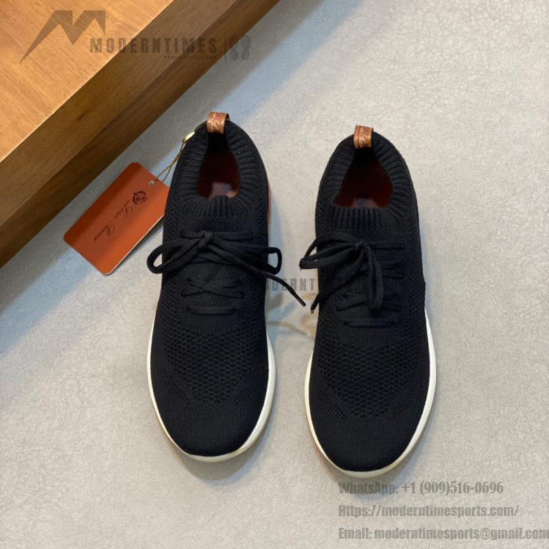Loro Piana Men's The Gift of Kings® 360 LP Flexy Walk Sneaker FAL0944-8000 – Black Loro Piana The Gift of Kings® 360 LP Flexy Walk Sneaker FAL0944-8000 in Black for Men