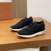 Loro Piana The Gift of Kings® 360 LP Flexy Walk Sneaker FAL0944-8000 Men – Black Luxury Casual Shoes