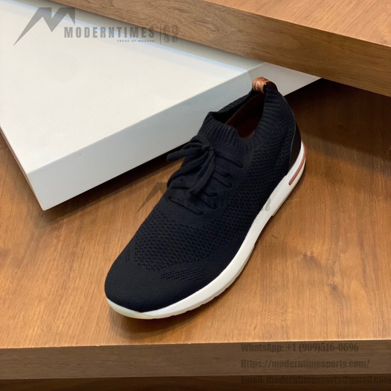 Loro Piana Men's The Gift of Kings® 360 LP Flexy Walk Sneaker FAL0944-8000 – Black Loro Piana The Gift of Kings® 360 LP Flexy Walk Sneaker FAL0944-8000 in Black for Men