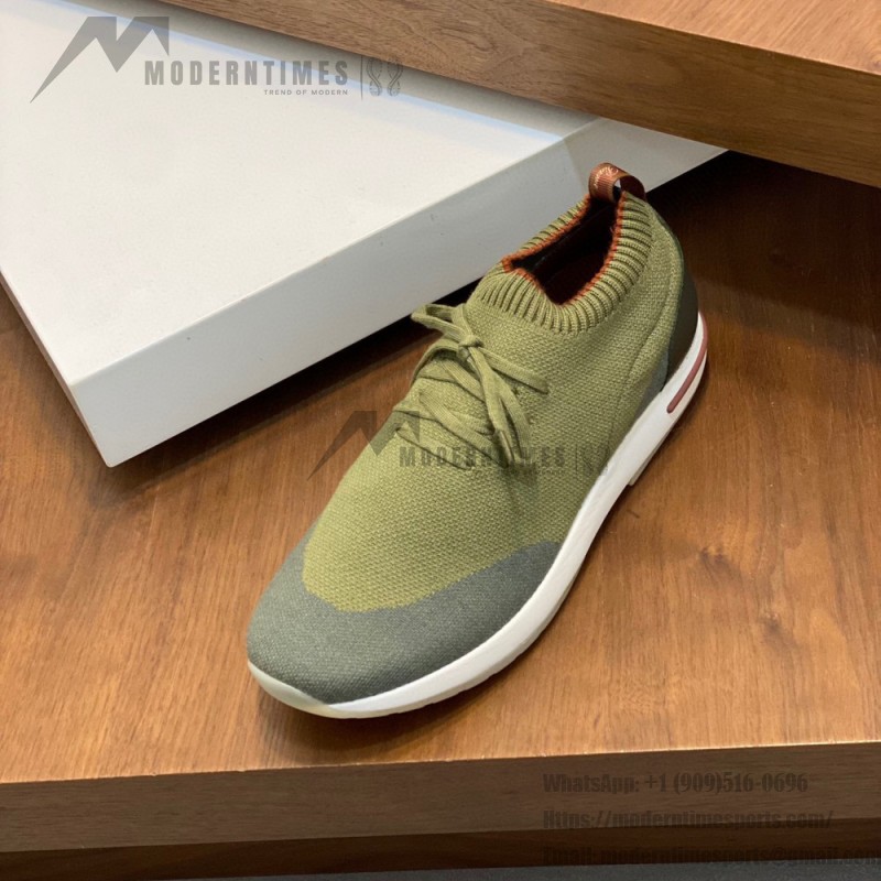 Loro Piana Men's Loro 360 LP Flexy Walk Sneaker FAN9467-106O – Pure Dunes Melange Loro Piana Loro 360 LP Flexy Walk Sneaker FAN9467-106O in Pure Dunes Melange for Men