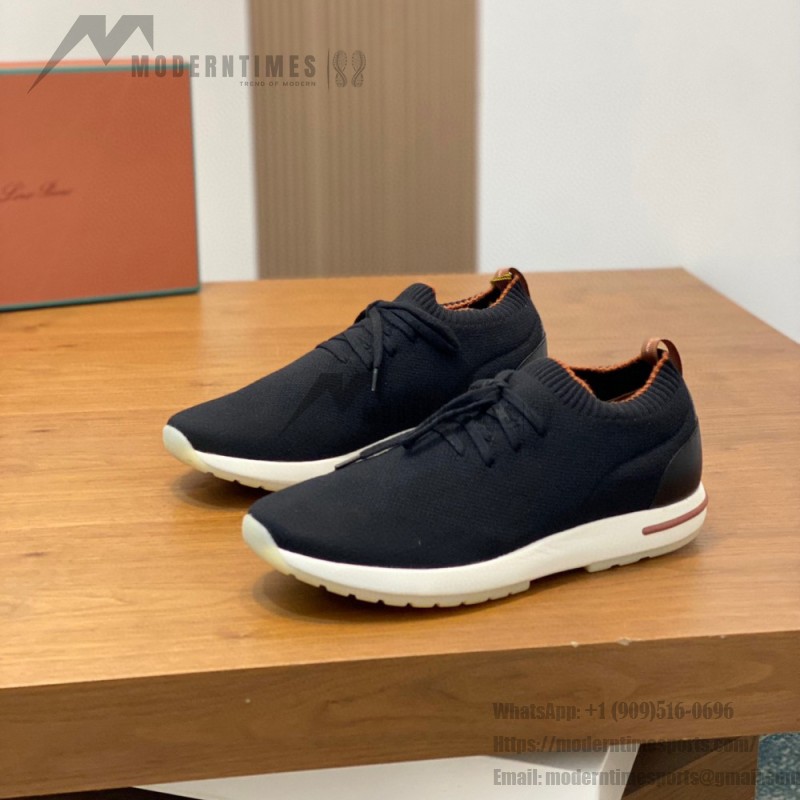 Loro Piana Men's The Gift of Kings® 360 LP Flexy Walk Sneaker FAL0944-8000 – Black Loro Piana The Gift of Kings® 360 LP Flexy Walk Sneaker FAL0944-8000 in Black for Men