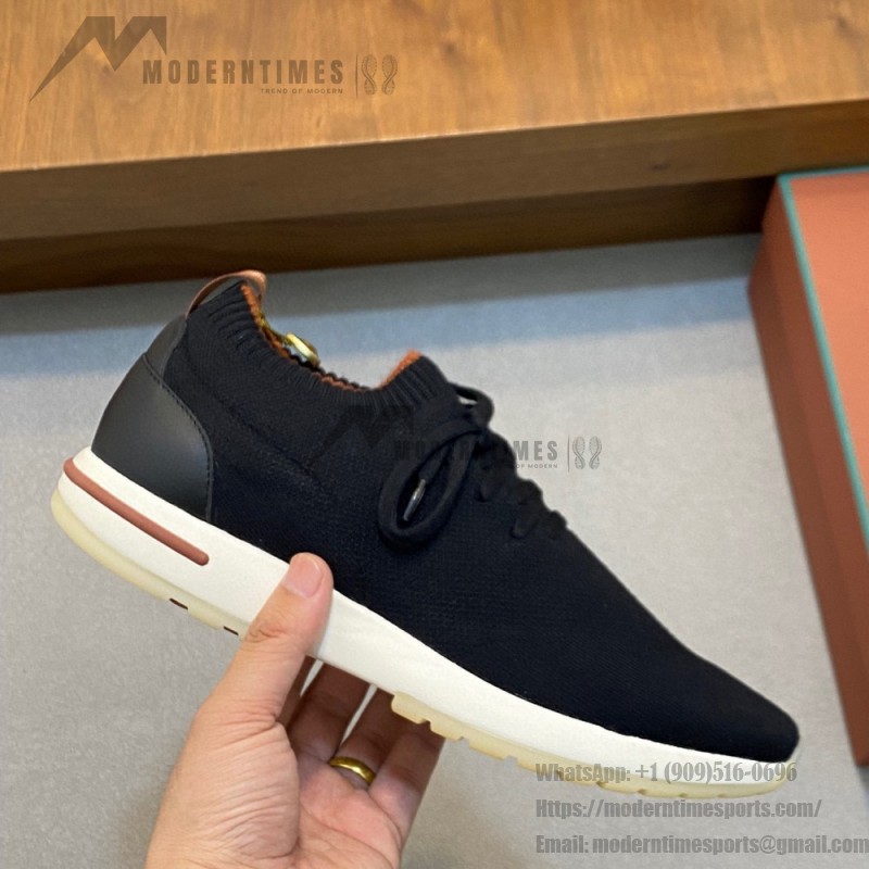 Loro Piana Men's The Gift of Kings® 360 LP Flexy Walk Sneaker FAL0944-8000 – Black Loro Piana The Gift of Kings® 360 LP Flexy Walk Sneaker FAL0944-8000 in Black for Men