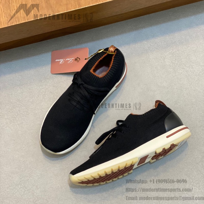 Loro Piana Men's The Gift of Kings® 360 LP Flexy Walk Sneaker FAL0944-8000 – Black Loro Piana The Gift of Kings® 360 LP Flexy Walk Sneaker FAL0944-8000 in Black for Men