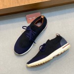 Loro Piana The Gift of Kings® 360 LP Flexy Walk Sneaker FAL0944-W000 Men – Navy-Blue Luxury Casual Shoes Loro Piana The Gift of Kings® 360 LP Flexy Walk Sneaker FAL0944-W000 Men – Navy-Blue Luxury Casual Shoes
