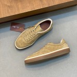 ロロ・ピアーナ メンズ テニスウォーク スニーカー|ライトウッドスモーク スウェード ロロ・ピアーナ テニスウォーク スニーカー FAN8505-H755|ライトウッドスモーク スウェード メンズモデル