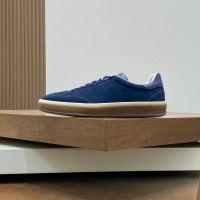 Loro Piana テニスウォーク スニーカー FAO1547-W1CQ メンズ｜ブラックフィグス スウェード ラグジュアリーカジュアルシューズ
