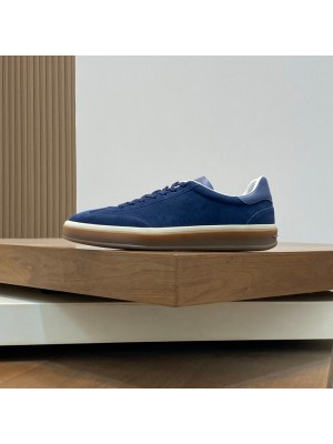 Loro Piana テニスウォーク スニーカー FAO1547-W1CQ メンズ｜ブラックフィグス スウェード ラグジュアリーカジュアルシューズ