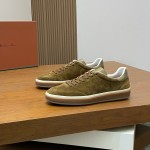 ロロ・ピアーナ テニスウォーク スニーカー FAO1547-511Z｜トンドラグリーン スウェード メンズ用