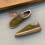 ロロ・ピアーナ テニスウォーク スニーカー FAO1547-511Z｜トンドラグリーン スウェード メンズ用