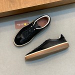 ロロ・ピアーナ テニスウォーク スニーカー FAO1547-W1CQ｜ブラックフィグス スウェード メンズ用