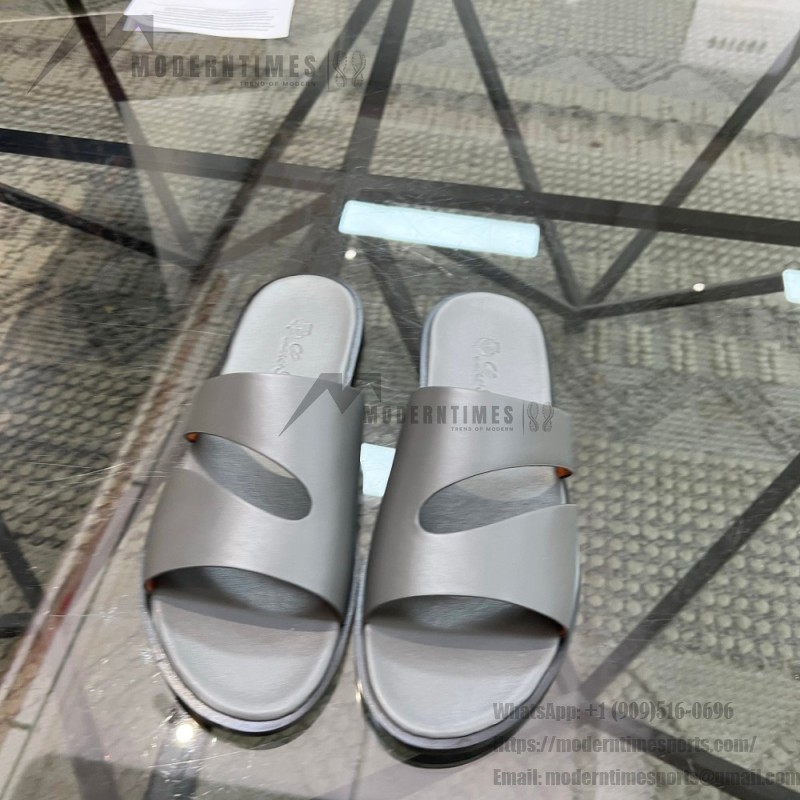 Loro Piana Pilat Plain Walk Sandal FAP1185-8000 Black Footwear Loro Piana Pilat Plain Walk Sandal FAP1185-8000 Black Men's Comfort Sandals Front View