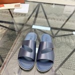 Loro Piana Pilat Plain Walk Sandal FAP1185-8000 Black Footwear Loro Piana Pilat Plain Walk Sandal FAP1185-8000 Black Men's Comfort Sandals Front View