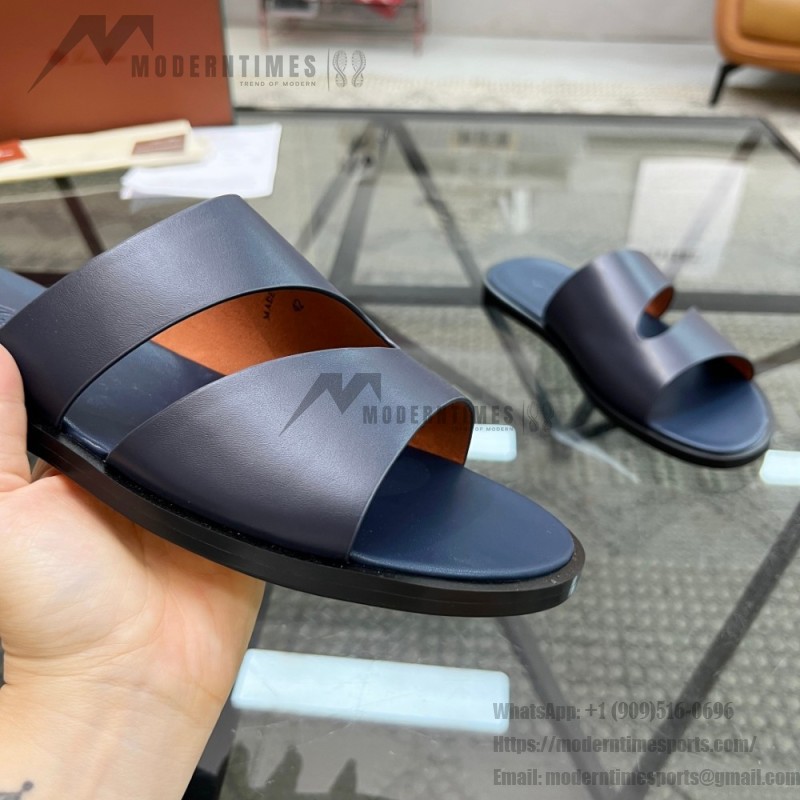 Loro Piana Pilat Plain Walk Sandal FAP1185-8000 Black Footwear Loro Piana Pilat Plain Walk Sandal FAP1185-8000 Black Men's Comfort Sandals Front View