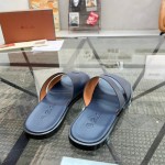 Loro Piana Pilat Plain Walk Sandal FAP1185-8000 Black Footwear Loro Piana Pilat Plain Walk Sandal FAP1185-8000 Black Men's Comfort Sandals Front View