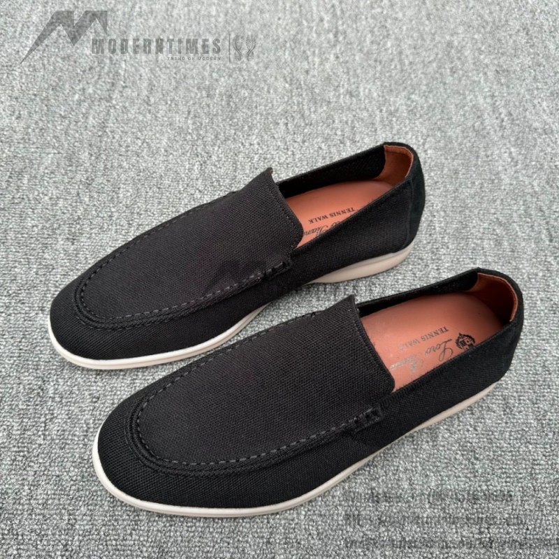 Loro Piana Men's Summer Knitted Walk FAM1581-5D75 – Black Forest Loro Piana Summer Knitted Walk FAM1581-5D75 in Black Forest for Men