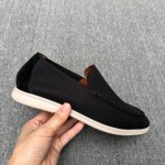 Loro Piana Men's Summer Knitted Walk FAM1581-5D75 – Black Forest Loro Piana Summer Knitted Walk FAM1581-5D75 in Black Forest for Men