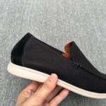 Loro Piana Men's Summer Knitted Walk FAM1581-5D75 – Black Forest Loro Piana Summer Knitted Walk FAM1581-5D75 in Black Forest for Men