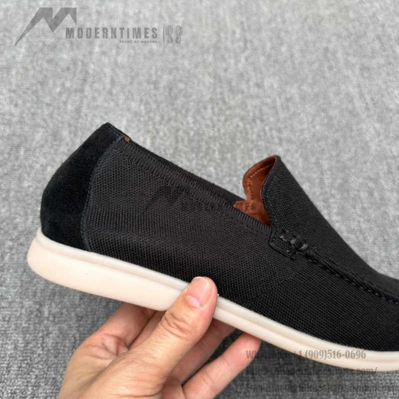 Loro Piana Men's Summer Knitted Walk FAM1581-5D75 – Black Forest Loro Piana Summer Knitted Walk FAM1581-5D75 in Black Forest for Men