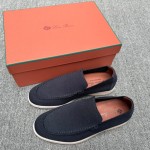 Loro Piana Men's Summer Knitted Walk FAM1581-W000 – Navy Blue Loro Piana Summer Knitted Walk FAM1581-W000 in Navy Blue for Men