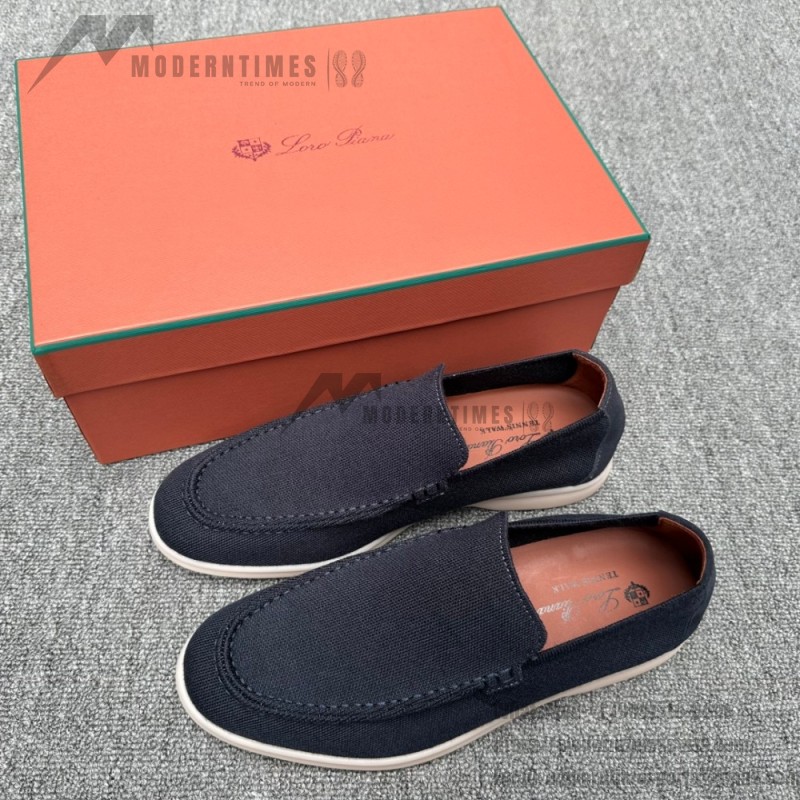 Loro Piana Men's Summer Knitted Walk FAM1581-W000 – Navy Blue Loro Piana Summer Knitted Walk FAM1581-W000 in Navy Blue for Men
