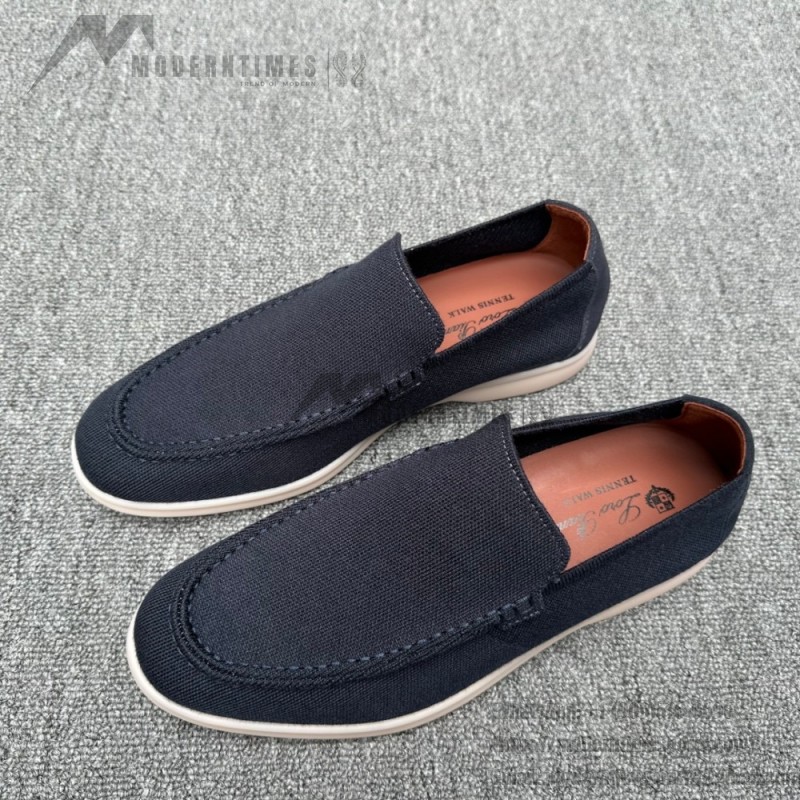 Loro Piana Men's Summer Knitted Walk FAM1581-W000 – Navy Blue Loro Piana Summer Knitted Walk FAM1581-W000 in Navy Blue for Men