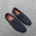 Loro Piana Men's Summer Knitted Walk FAM1581-W000 – Navy Blue Loro Piana Summer Knitted Walk FAM1581-W000 in Navy Blue for Men