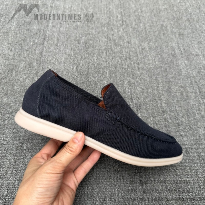 Loro Piana Men's Summer Knitted Walk FAM1581-W000 – Navy Blue Loro Piana Summer Knitted Walk FAM1581-W000 in Navy Blue for Men