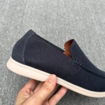 Loro Piana Men's Summer Knitted Walk FAM1581-W000 – Navy Blue Loro Piana Summer Knitted Walk FAM1581-W000 in Navy Blue for Men