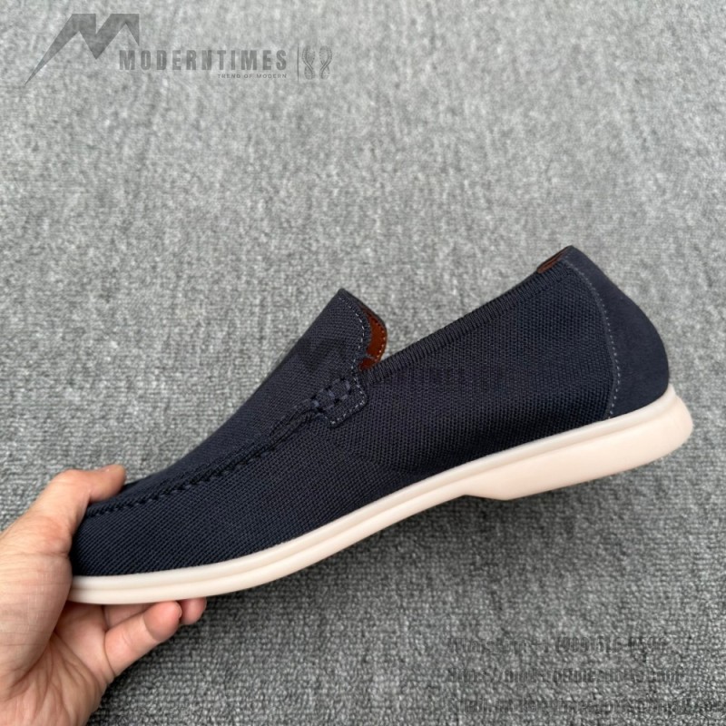 Loro Piana Men's Summer Knitted Walk FAM1581-W000 – Navy Blue Loro Piana Summer Knitted Walk FAM1581-W000 in Navy Blue for Men