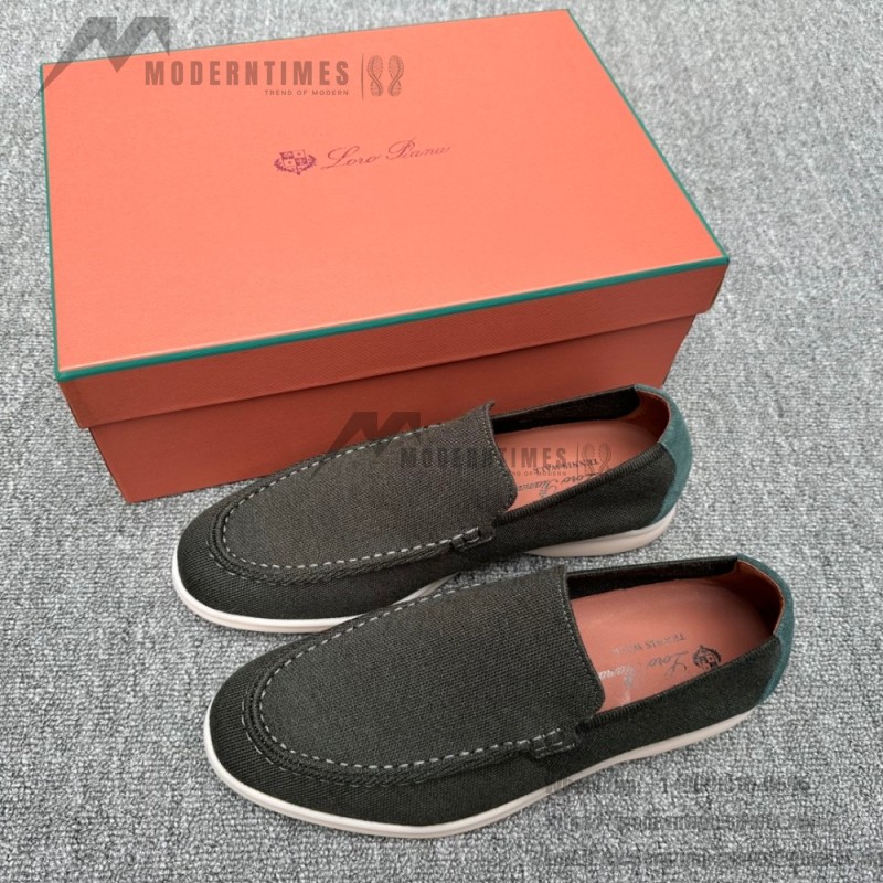Loro Piana Men's Summer Knitted Walk FAM1581-5D75 – Black Forest Loro Piana Summer Knitted Walk FAM1581-5D75 in Black Forest for Men