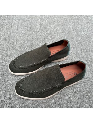 Loro Piana Summer Knitted Walk FAM1581-5D75 Men – Black Forest Luxury Casual Shoes