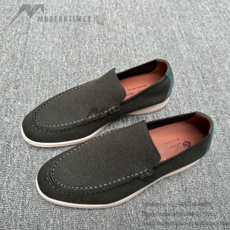Loro Piana Men's Summer Knitted Walk FAM1581-5D75 – Black Forest Loro Piana Summer Knitted Walk FAM1581-5D75 in Black Forest for Men