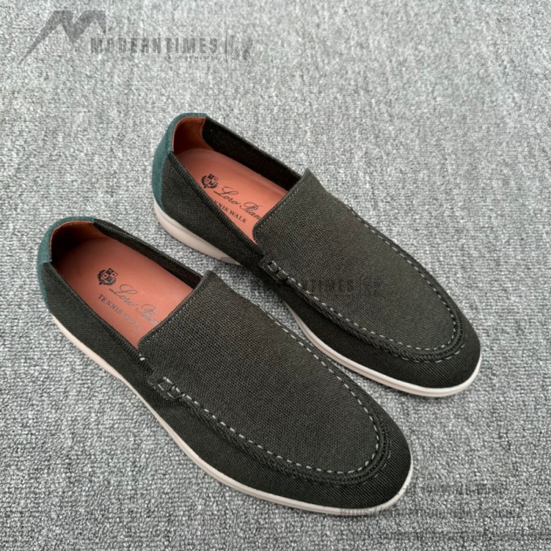 Loro Piana Men's Summer Knitted Walk FAM1581-5D75 – Black Forest Loro Piana Summer Knitted Walk FAM1581-5D75 in Black Forest for Men