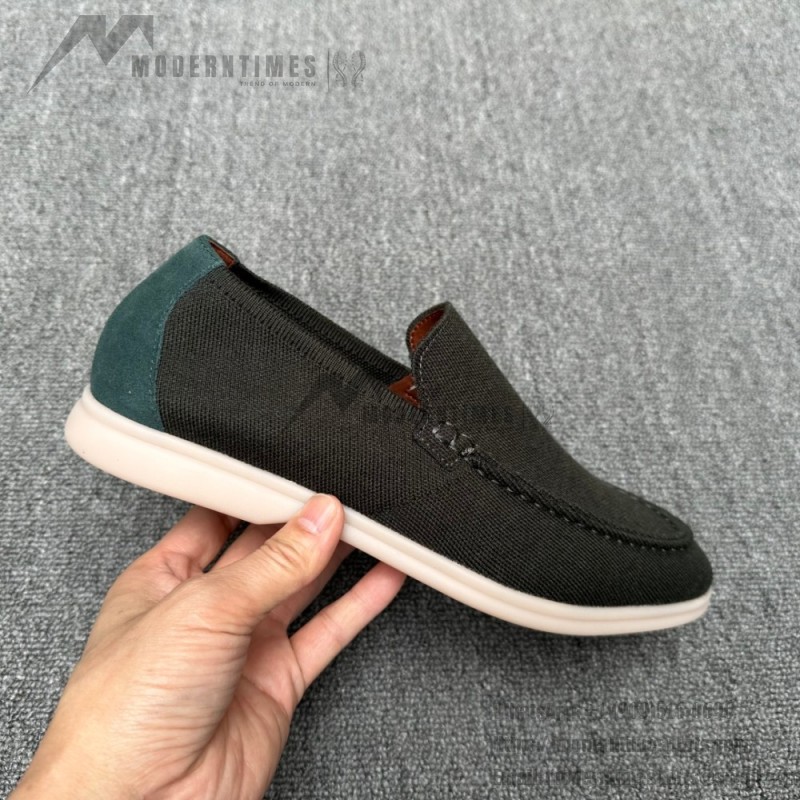 Loro Piana Men's Summer Knitted Walk FAM1581-5D75 – Black Forest Loro Piana Summer Knitted Walk FAM1581-5D75 in Black Forest for Men