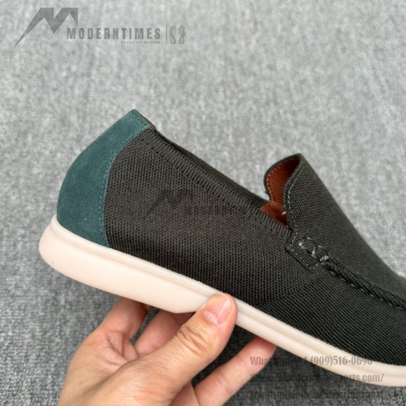 Loro Piana Men's Summer Knitted Walk FAM1581-5D75 – Black Forest Loro Piana Summer Knitted Walk FAM1581-5D75 in Black Forest for Men